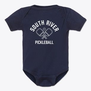 South River New Jersey Pickleball Baby Onesie