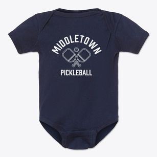 Middletown Rhode Island Pickleball Baby Onesie