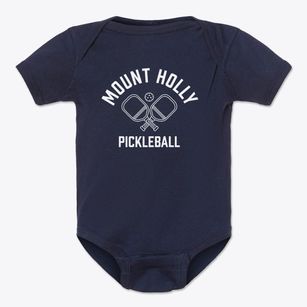 Mount Holly North Carolina Pickleball Baby Onesie