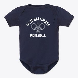 New Baltimore Michigan Pickleball Baby Onesie