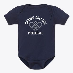 Crown College Minnesota Pickleball Baby Onesie