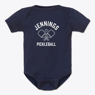 Jennings North Carolina Pickleball Baby Onesie