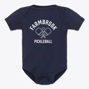 Farmbrook Pennsylvania Pickleball Baby Onesie