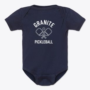 Granite New York Pickleball Baby Onesie