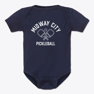 Midway City California Pickleball Baby Onesie