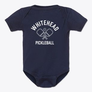 Whitehead North Carolina Pickleball Baby Onesie