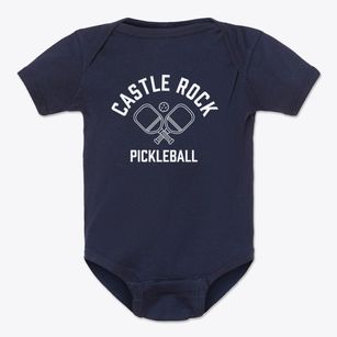Castle Rock Pennsylvania Pickleball Baby Onesie