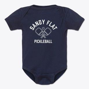 Sandy Flat South Carolina Pickleball Baby Onesie
