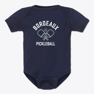 Bordeaux Wyoming Pickleball Baby Onesie