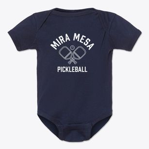 Mira Mesa California Pickleball Baby Onesie