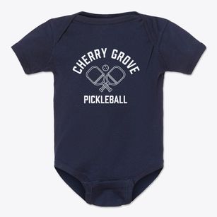 Cherry Grove North Carolina Pickleball Baby Onesie