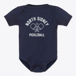 North Sidney Maine Pickleball Baby Onesie