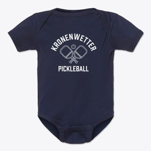 Kronenwetter Wisconsin Pickleball Baby Onesie