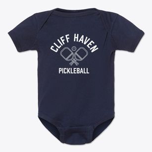 Cliff Haven New York Pickleball Baby Onesie