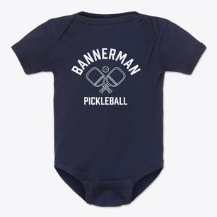 Bannerman Wisconsin Pickleball Baby Onesie