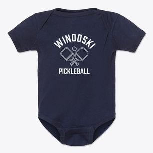 Winooski Vermont Pickleball Baby Onesie