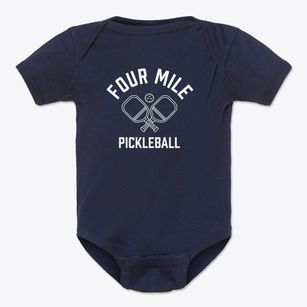 Four Mile West Virginia Pickleball Baby Onesie