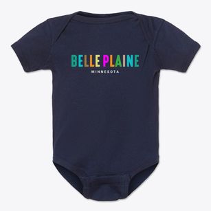 Belle Plaine Minnesota Color Pop Baby Onesie