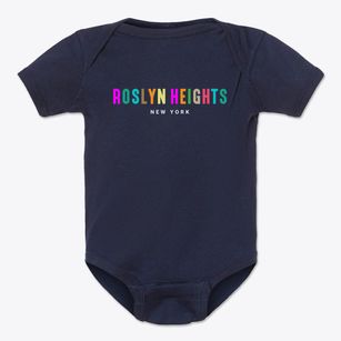 Roslyn Heights New York Color Pop Baby Onesie