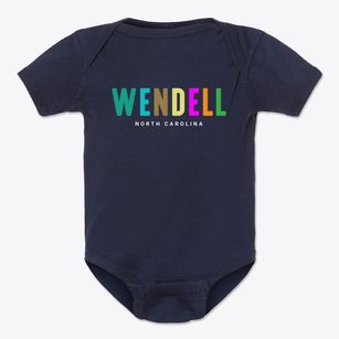 Wendell North Carolina Color Pop Baby Onesie