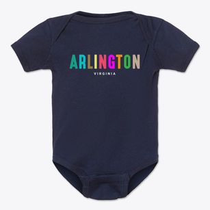Arlington Virginia Color Pop Baby Onesie