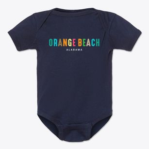 Orange Beach Alabama Color Pop Baby Onesie