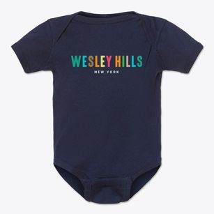 Wesley Hills New York Color Pop Baby Onesie