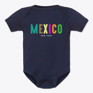 Mexico New York Color Pop Baby Onesie