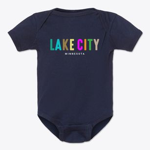 Lake City Minnesota Color Pop Baby Onesie