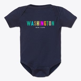 Washington New York Color Pop Baby Onesie