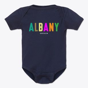 Albany Oregon Color Pop Baby Onesie