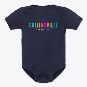 Collinsville Connecticut Color Pop Baby Onesie