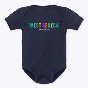 West Seneca New York Color Pop Baby Onesie