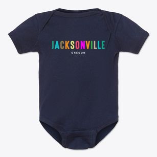 Jacksonville Oregon Color Pop Baby Onesie