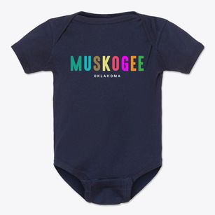 Muskogee Oklahoma Color Pop Baby Onesie