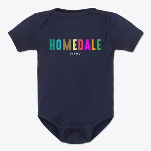 Homedale Idaho Color Pop Baby Onesie