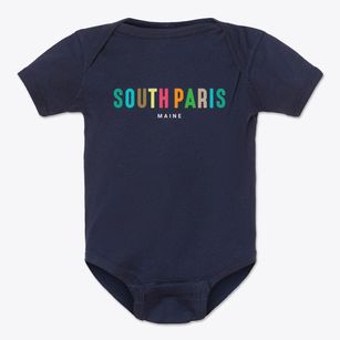 South Paris Maine Color Pop Baby Onesie