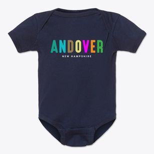 Andover New Hampshire Color Pop Baby Onesie
