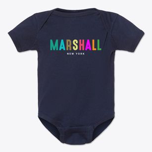 Marshall New York Color Pop Baby Onesie