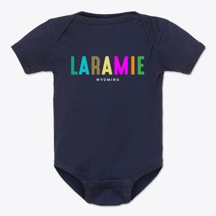 Laramie Wyoming Color Pop Baby Onesie