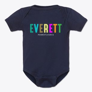 Everett Pennsylvania Color Pop Baby Onesie