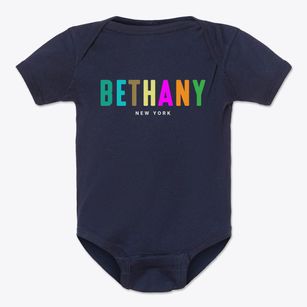 Bethany New York Color Pop Baby Onesie
