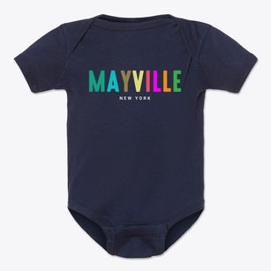 Mayville New York Color Pop Baby Onesie