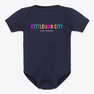 Kettleman City California Color Pop Baby Onesie