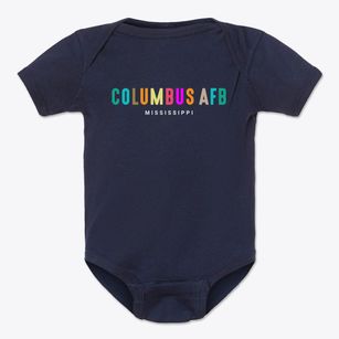 Columbus Afb Mississippi Color Pop Baby Onesie