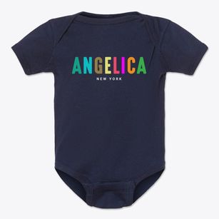 Angelica New York Color Pop Baby Onesie