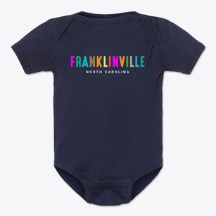Franklinville North Carolina Color Pop Baby Onesie