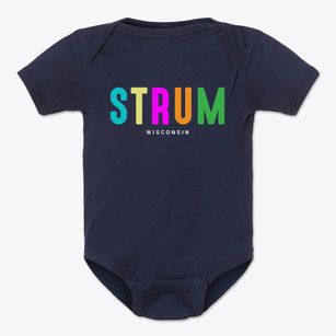 Strum Wisconsin Color Pop Baby Onesie
