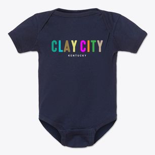 Clay City Kentucky Color Pop Baby Onesie