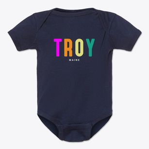 Troy Maine Color Pop Baby Onesie